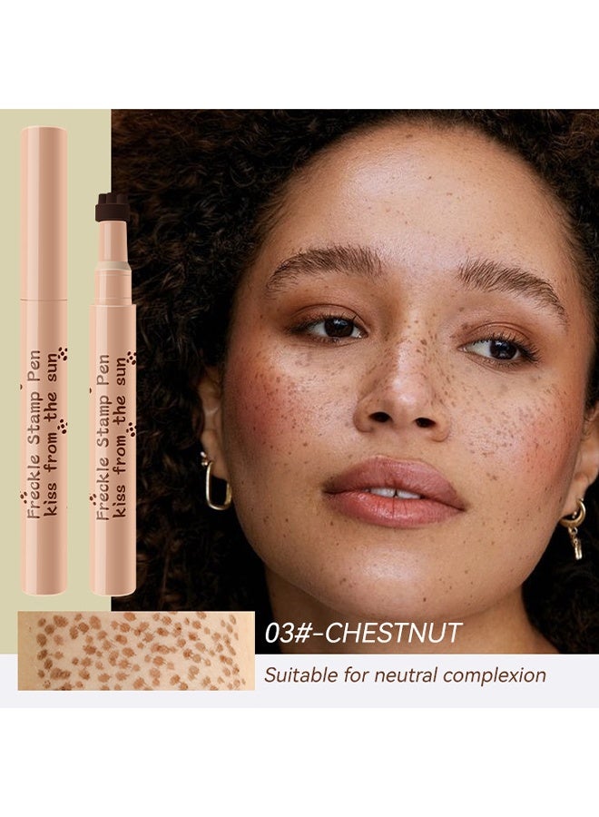 MOOYAM Freckle Stamp Pen ,From The Sun-Natural simulation of freckles, not easy to fade, waterproof quick dry, stamp freckle dot pen O3#-Chestnut - Image 2
